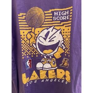 Los Angeles Lakers Pac Man Purple T Shirt Size Xl Junk Food Nba Retro